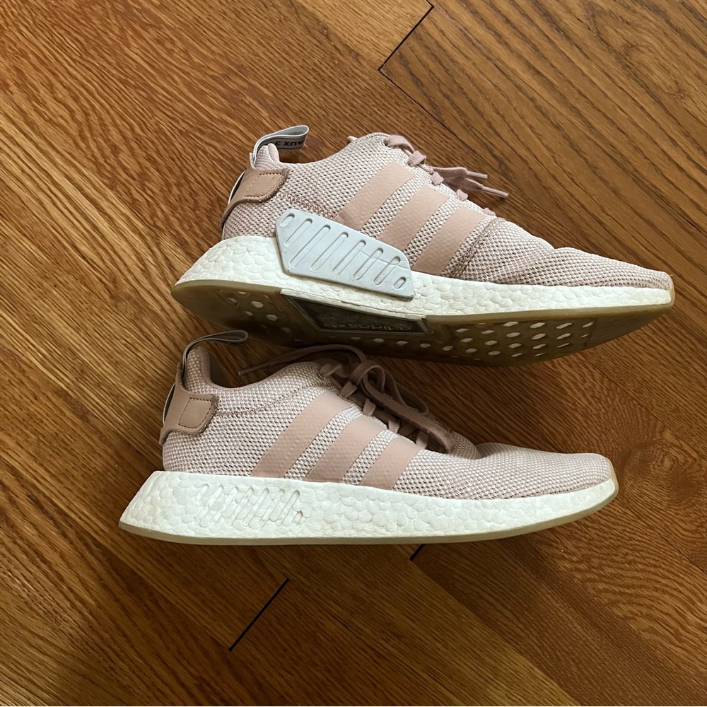 Adidas NMD R2 Ash Pearl White Boost Running Shoes Size 8 - Picture 7 of 7